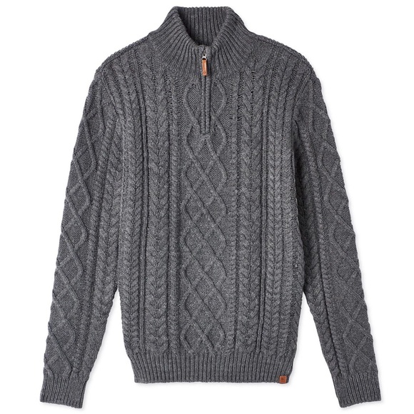 Canadiana Men's Quarter-Zip Cable Knit Sweater Size L - Picture 10 of 10